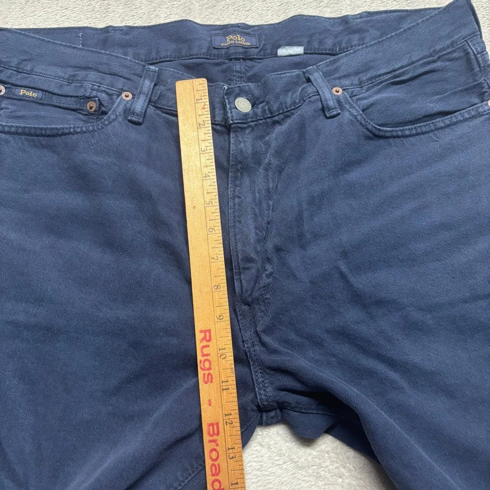 Polo Ralph Lauren Jeans Mens 38x30 Straight Leg Navy Blue EUC